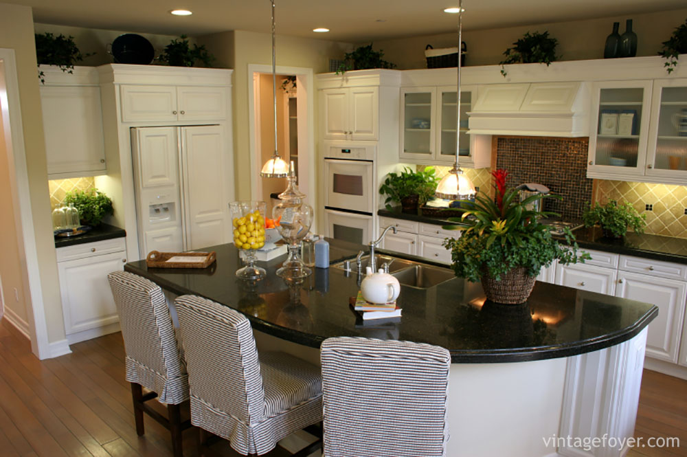White Cabinets With Black Countertops Houzz