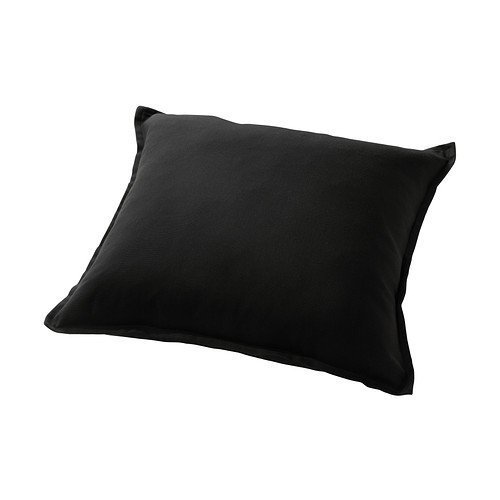 Ikea Gurli Solid Black Throw Pillow Cover Cushion Sleeve NEW 20 X 20"