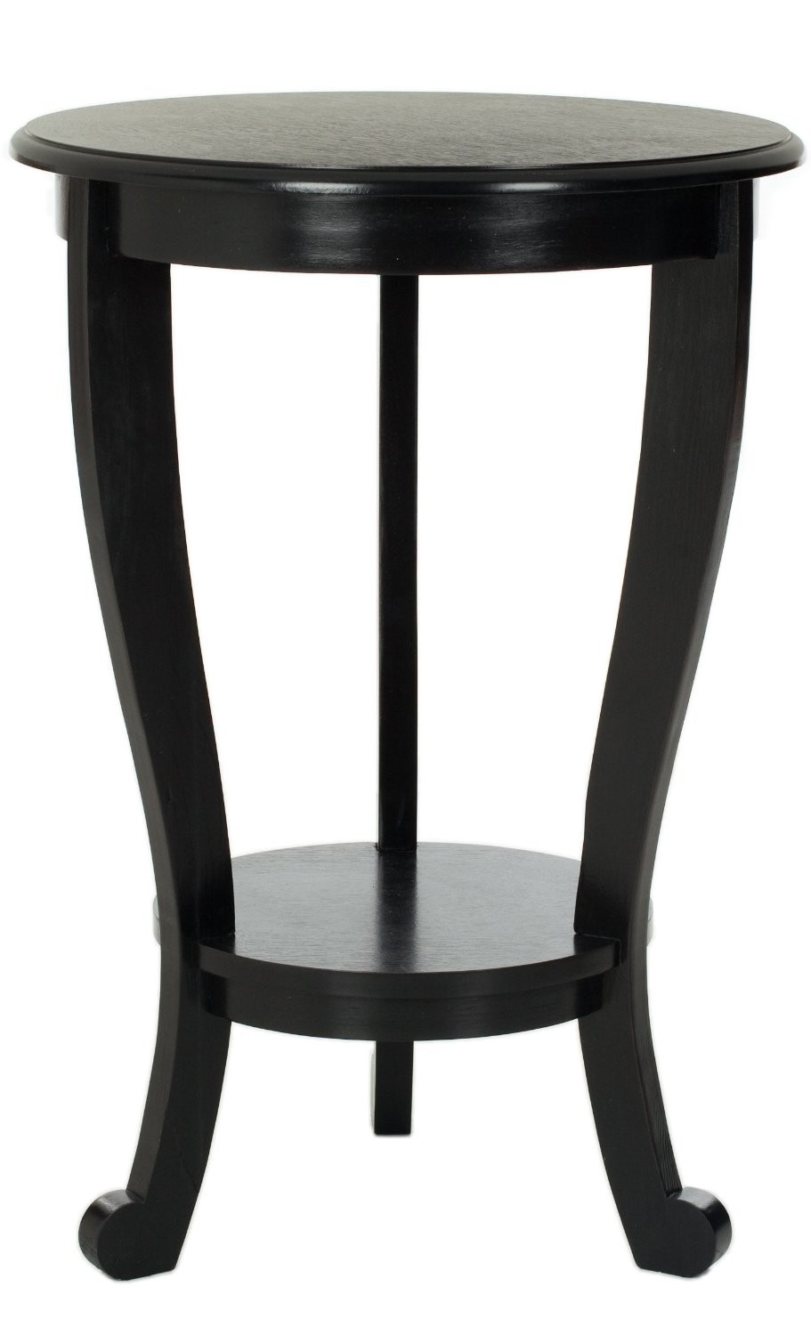 Safavieh American Home Collection Lexington Pedestal End Table, Distressed Black