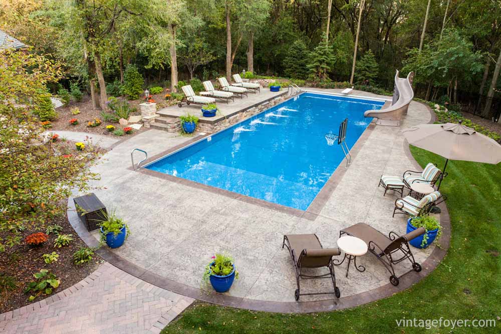 42 Gorgeous In Ground Pool Ideas, Inground Pool Patio Designs